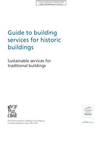 Guide to Building Services for Historic Buildings - Sustainable Services for Traditional Buildings