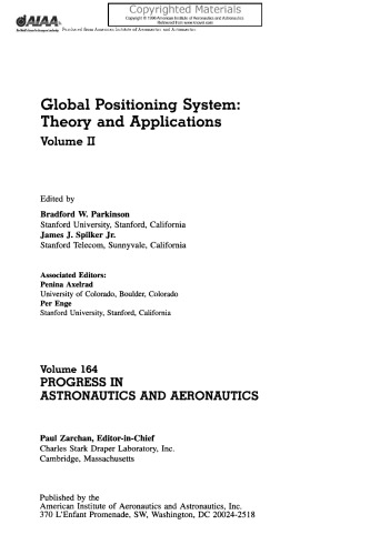 Global Positioning System, Volume 2 - Theory and Applications