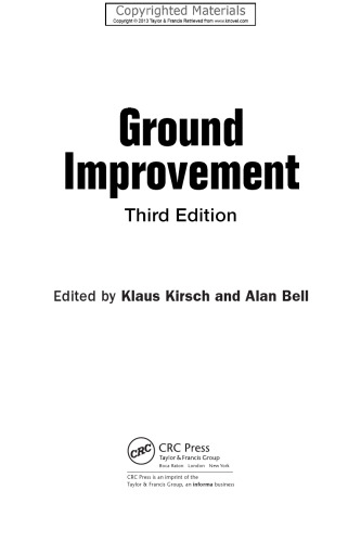 Ground Improvement (3rd Edition)