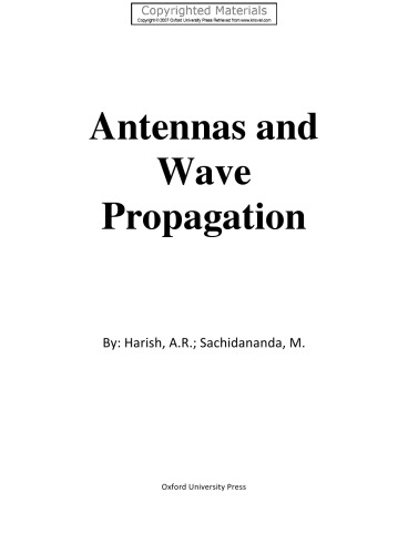 Antennas and Wave Propagation
