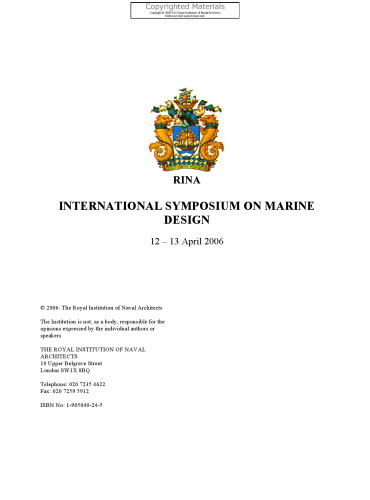 International Symposium on Marine Design