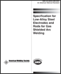 Specification for Low-Alloy Steel Electrodes and Rods for Gas Shielded Arc Welding