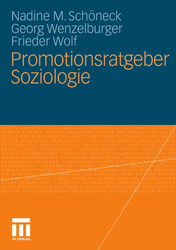 Promotionsratgeber Soziologie