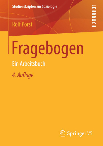 Fragebogen: Ein Arbeitsbuch