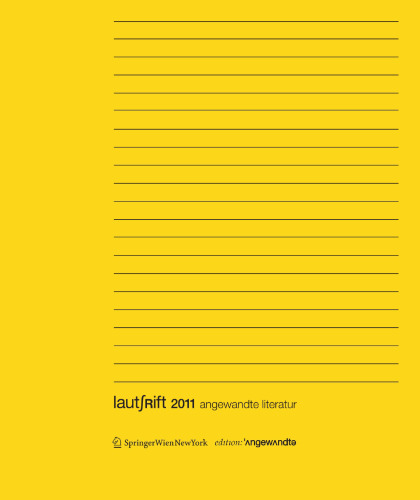 Lautschrift 2011: angewandte Literatur