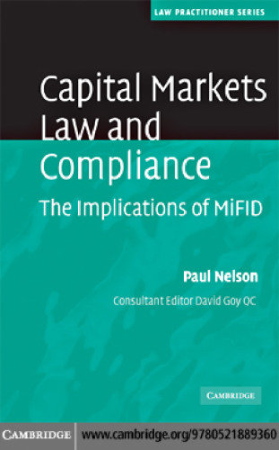 Capital markets law and compliance : the implications of MiFID