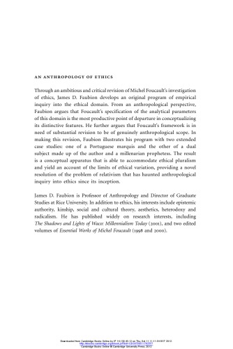 An Anthropology of Ethics