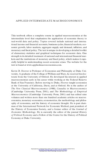 Applied Intermediate Macroeconomics