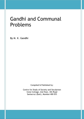 Gandhi and Communal Problems
