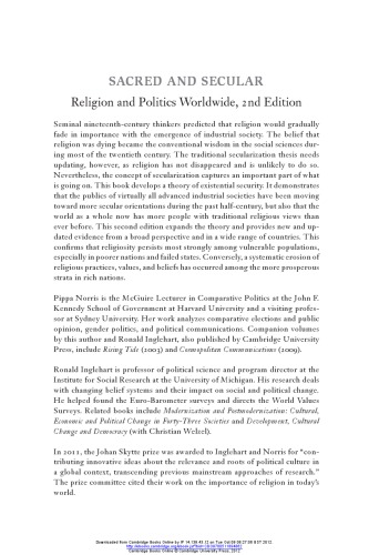 Sacred and Secular: Religion and Politics Worldwide