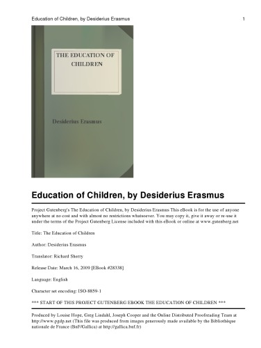 The Education of Children