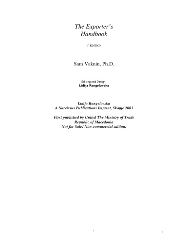 The Exporter's Handbook