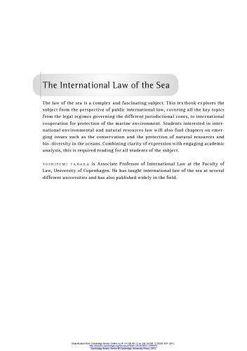 The International Law of the Sea
