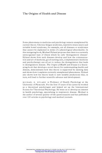 The Origins of Health and Disease