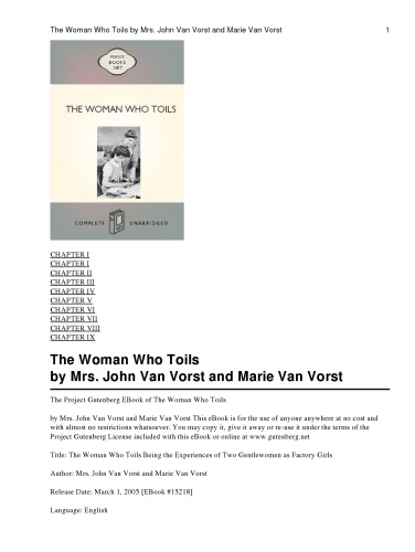 The Woman Who Toils