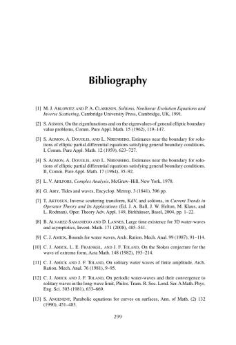 Nonlinear water waves with applications to wave-current interactions and tsunamis