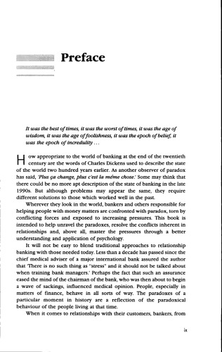 Psychology of Relationship Banking