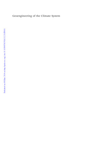 Geoengineering of the climate system