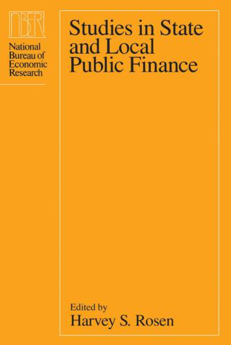Studies in state and local public finance