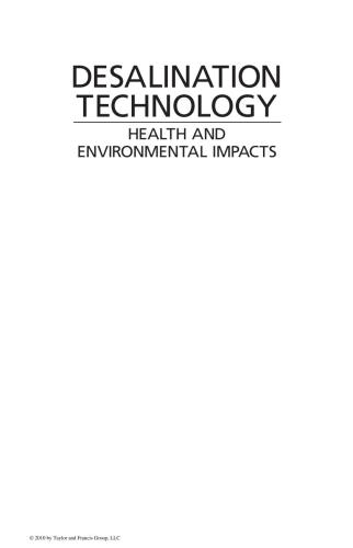 Desalination technology : health and environmental impacts