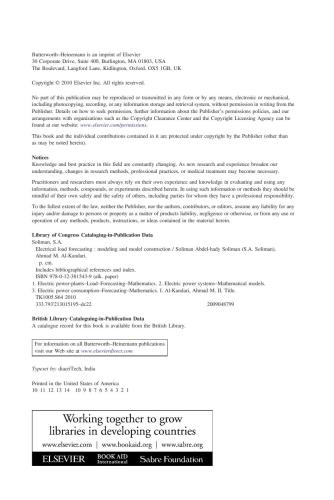Electrical load forecasting : modeling and model construction