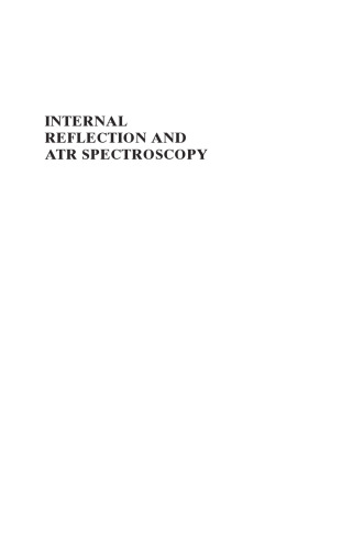 Internal reflection and ATR spectroscopy