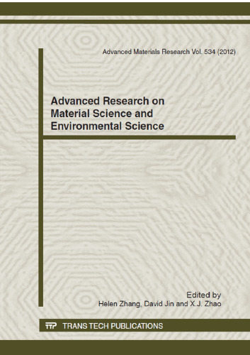 Advanced research on material science, environmental science and computer science : selected, peer reviewed papers from the 2012 2nd International Conference on Material Science, Environmental Science and Computer Science   (MSESCS2012) August 25-26, 2012, Wuhan, China