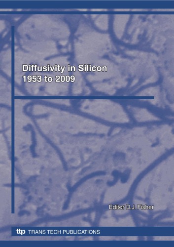 Diffusivity in silicon, 1953 to 2009