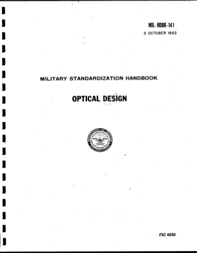 Military standardization handbook : optical design