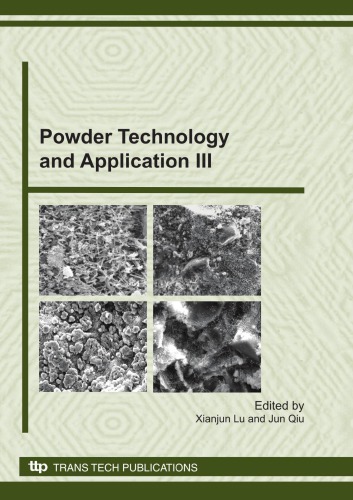 Powder Technology and Application III
