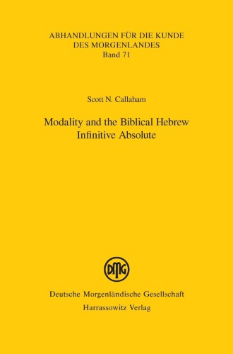 Modality and the Biblical Hebrew Infinitive Absolute