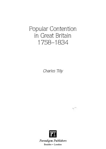 Popular contention in Great Britain, 1758-1834