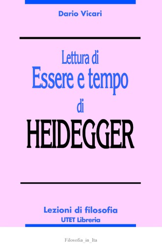 Lettura di Essere e tempo di Heidegger