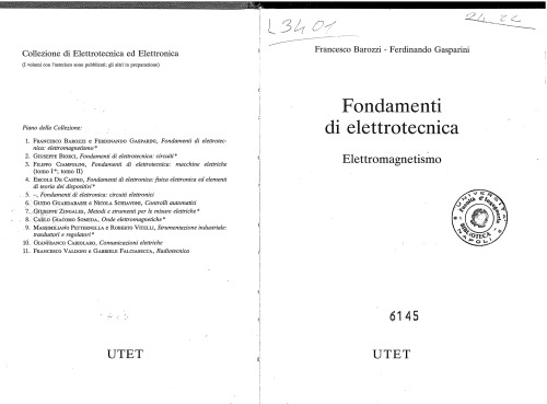 Fondamenti di elettrotecnica. Elettromagnetismo