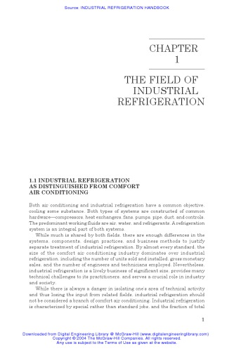 Industrial refrigeration handbook