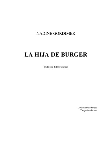 La hija de Burger