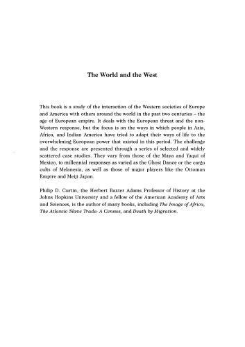 The world and the West : the European challenge and the overseas response in the Age of Empire