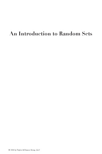 An introduction to random sets