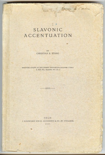 Slavonic Accentuation