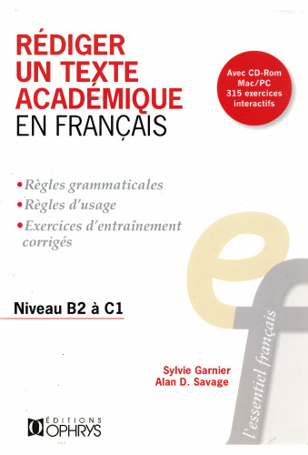 Rédiger un texte académique en français : Niveau B2 à C1