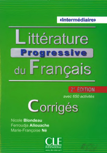 Littérature progressive du français - 2e édition