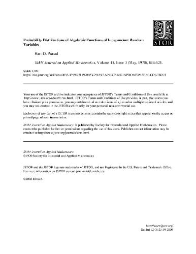 Probability distributions of algebraic functions of independent random variables