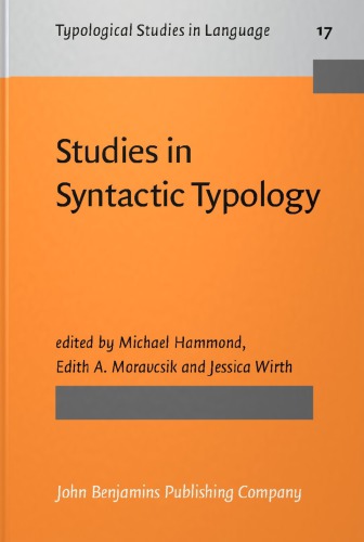 Studies in Syntactic Typology