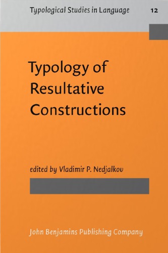 Typology of Resultative Constructions