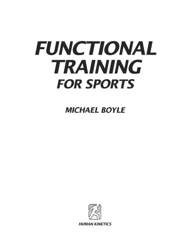 Functional training for sports