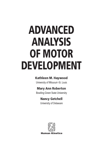Advanced analysis of motor development