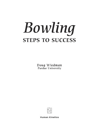 Bowling : steps to success
