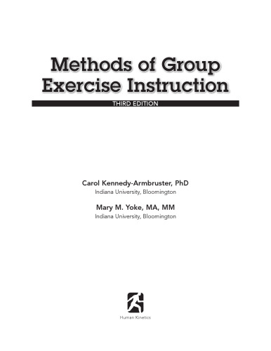 Methods of group exercise instruction