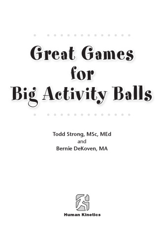 Great Games for Big Activity Balls