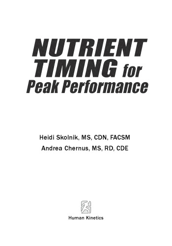 The Nutrient Timing for Peak Performance